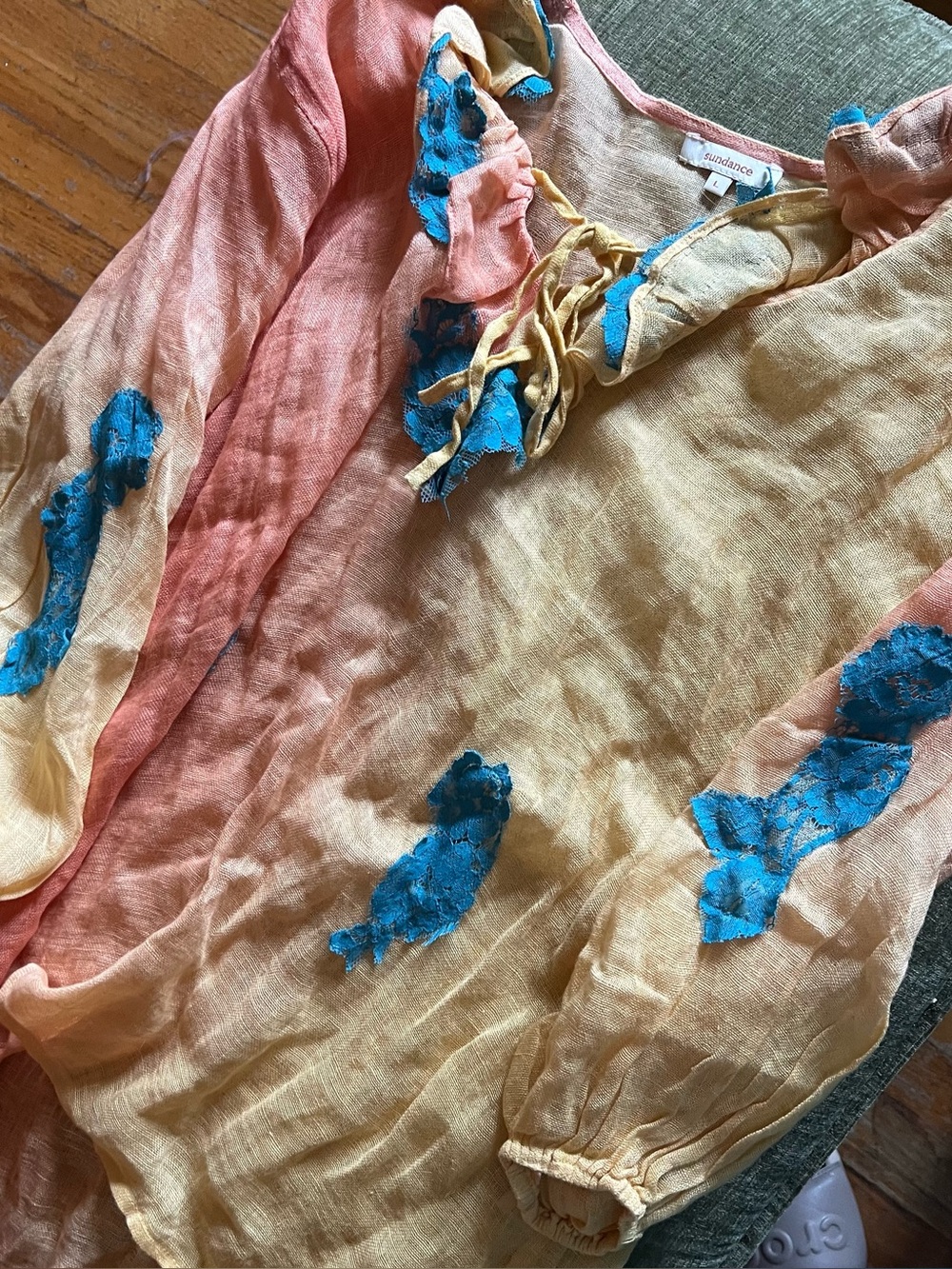 SUNDANCE: Sunset Lace Blouse